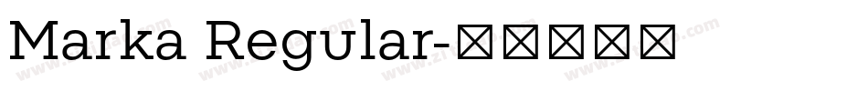 Marka Regular字体转换